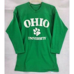 VTG Russell Athletic Ohio University Bobcat Men’s Sz XL Green Sweatshirt USA